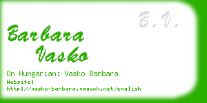 barbara vasko business card